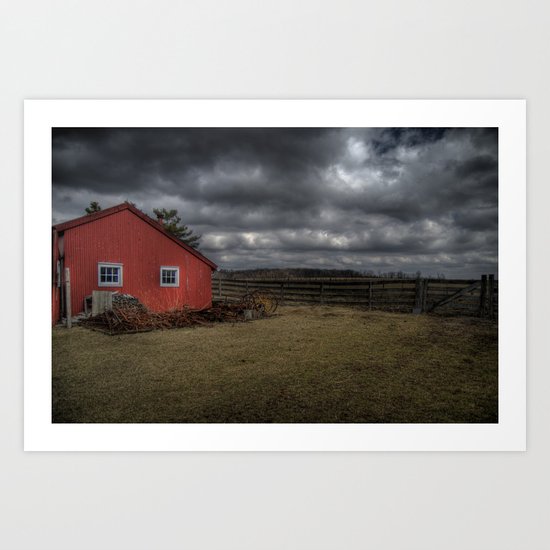 The coming storm front Art Print