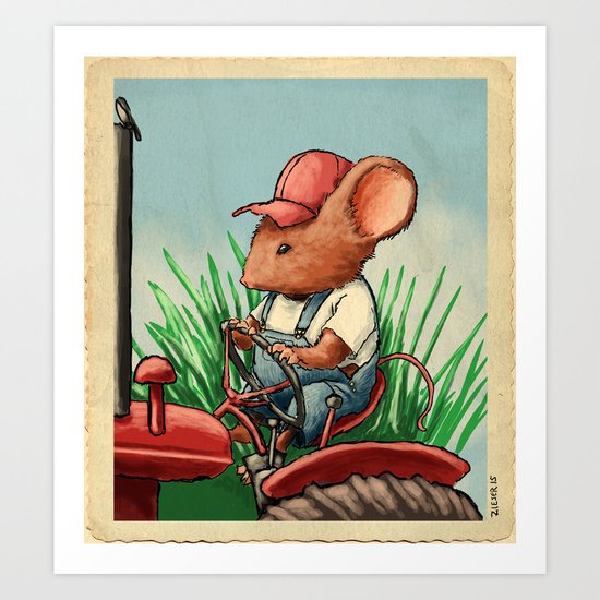 Country Mouse Art Print