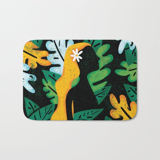 The Girl in the Jungle Bath Mat
