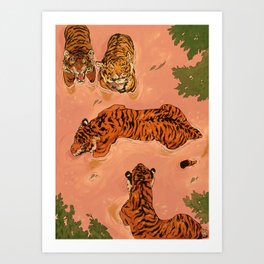 Tiger Beach Art Print