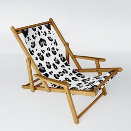 Grey Tiger Animal Print Sling Chair