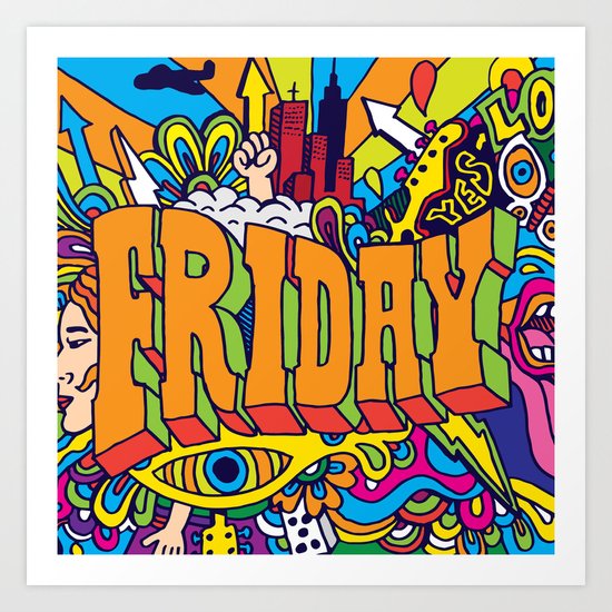 Friday Art Print