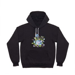 Delicate Forget-me-nots flowerets Hoody