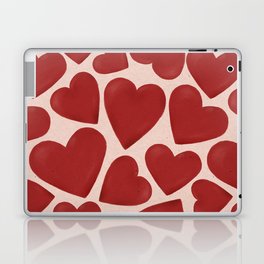 Cute Red Hearts Pattern Laptop Skin