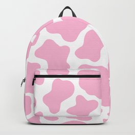 Pink Cow Print Backpack