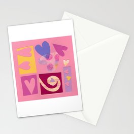 Many Hearts Stationery Card
