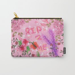 RIP 2 ME - Glitchy Floral Wreath Drawing Carry-All Pouch