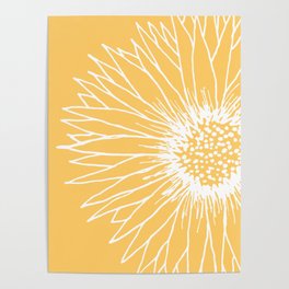 Minimalist Sunflower Poster