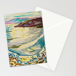 Edvard Munch - Landscape from Hvitsten (1918–1919)  Stationery Card