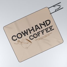 Cowhand Coffee - Rustic Picnic Blanket