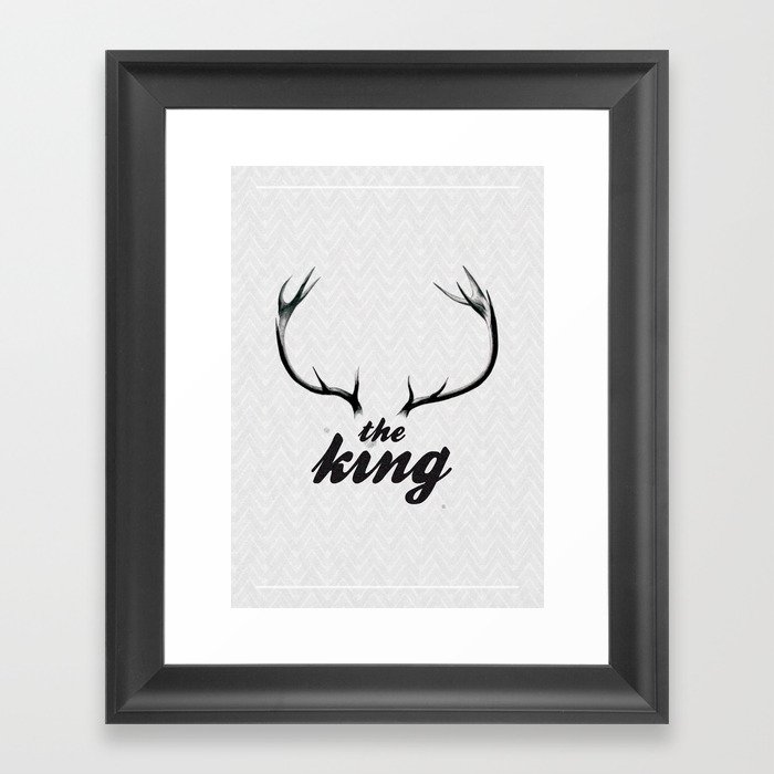 The King Framed Art Print