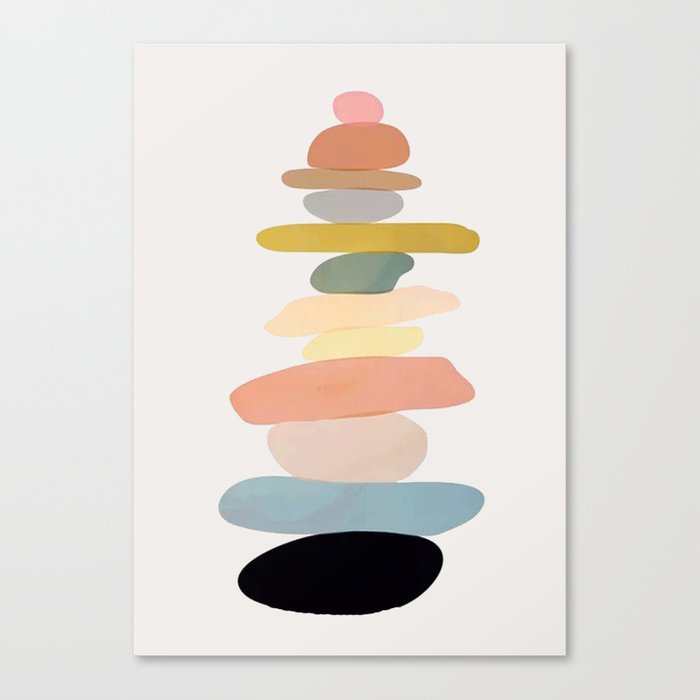 Balancing Stones 21 Canvas Print