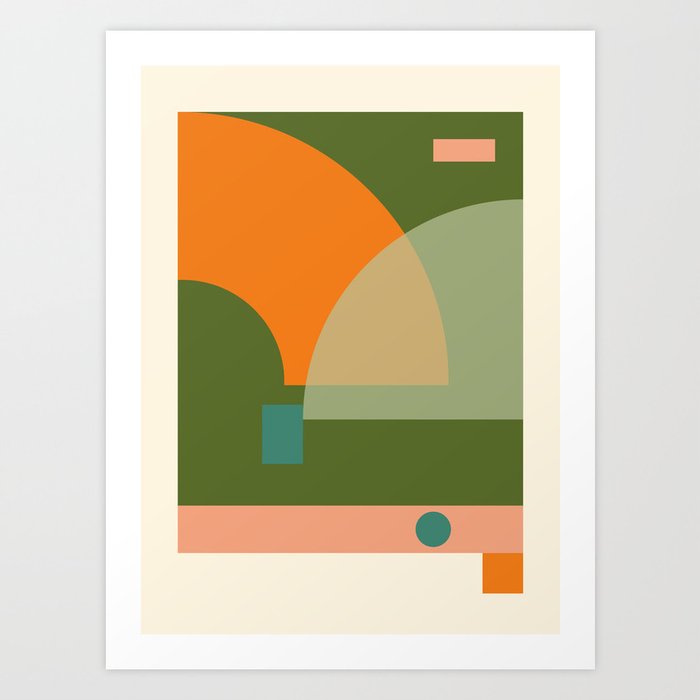 geometric abstract 50 Art Print