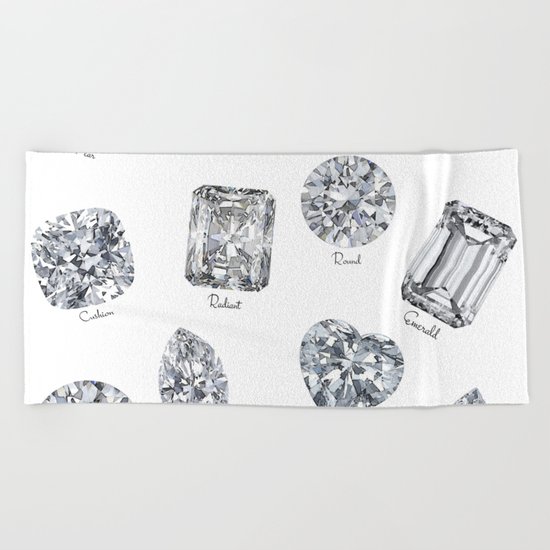 Diamonds pattern Beach Towel