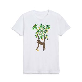 Monkey on lemon tree Kids T Shirt