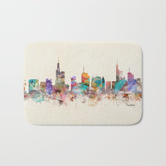 Frankfurt city Germany Bath Mat