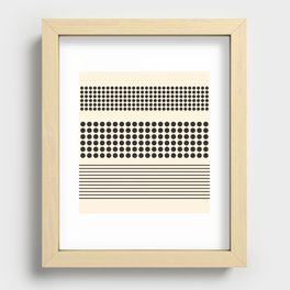 Abstraction_NEW_SUN_DOT_PATTERN_LINE_POP_ART_0308A Recessed Framed Print