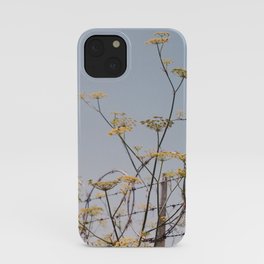 Yellow Flowers on Barbed Wire iPhone Case