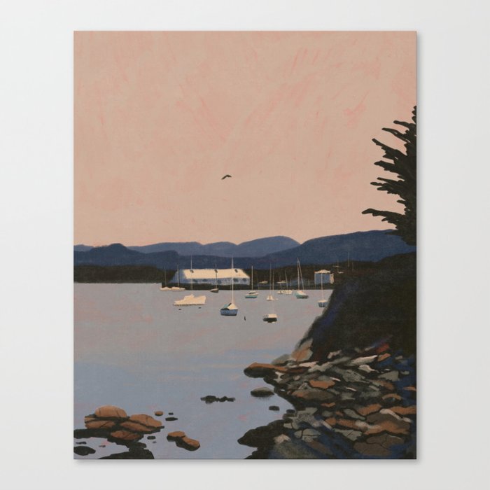 Monterey Harbor Landscape Canvas Print