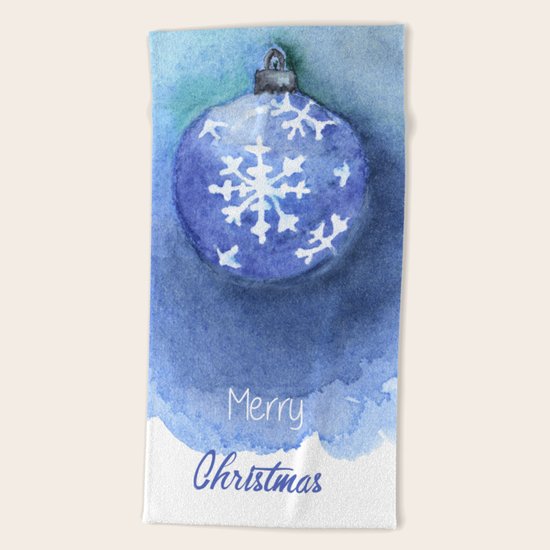 Merry Christmas Beach Towel