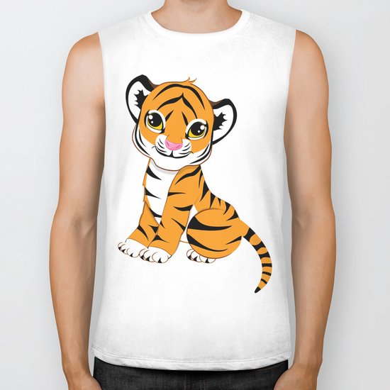Little Tiger Cub Biker Tank