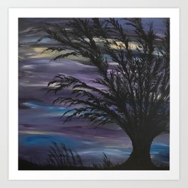 Midnight in the Woods Art Print