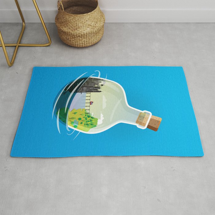Message in a bottle Rug