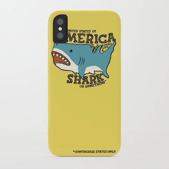 America… it kinda looks like a shark or something iPhone Case