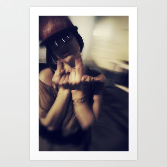 hipster Art Print