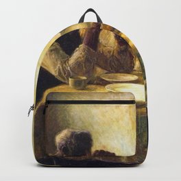 African American Masterpiece 'The Thankful Poor' by Henry Ossawa Tanner Backpack