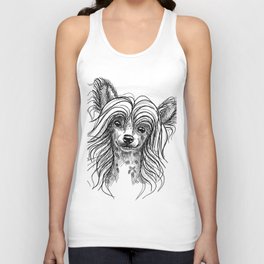 Cute little Chinese crested puppy. Tank Top