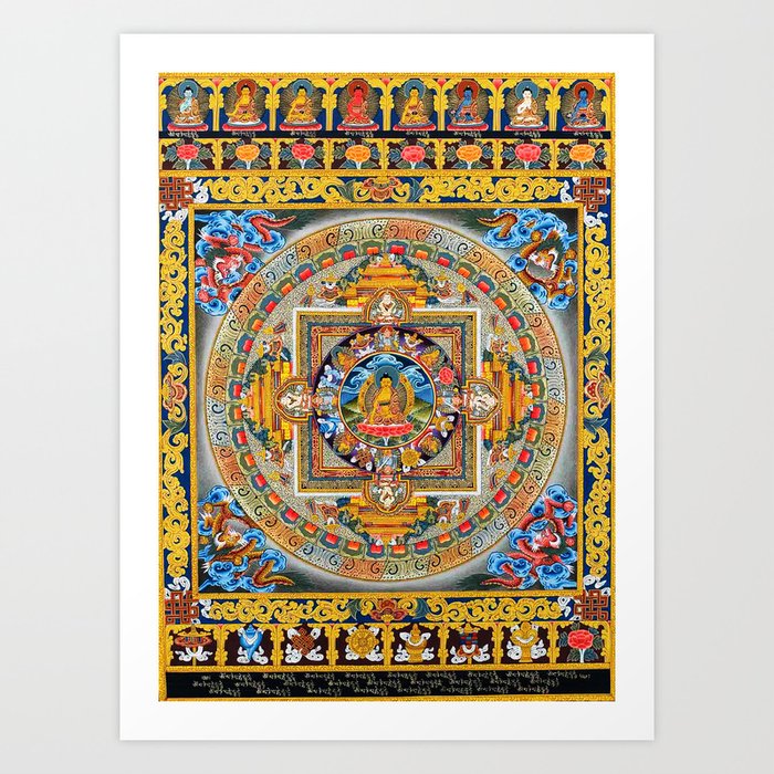 Mandala Buddhist 5 Art Print