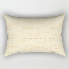 Lines and Spots Pattern Rectangular Pillow