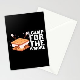 I Camp For The S'more Funny Camping Stationery Card