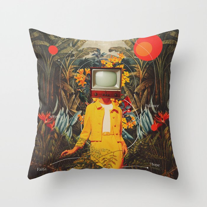 She Came from the Wilderness Throw Pillow