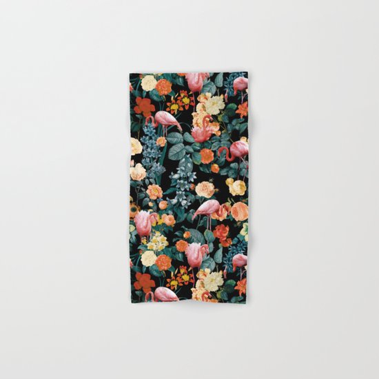 Floral and Flemingo II Pattern Hand & Bath Towel