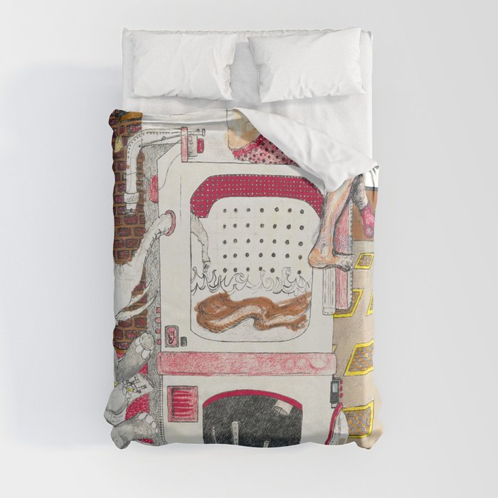 Paitently Waiting for Pants Duvet Cover