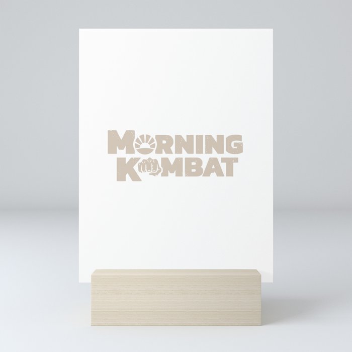 morning kombat Mini Art Print
