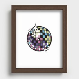 Shiny Disco Ball! - Sparkle, Dance, Slay Recessed Framed Print