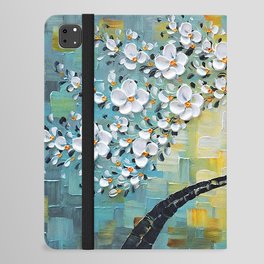 Contemporary Art On Canvas Texture Palette Knife Landscape Paintings Modern Home Interior Decor Abstract Art 3D Flowers iPad Folio Case