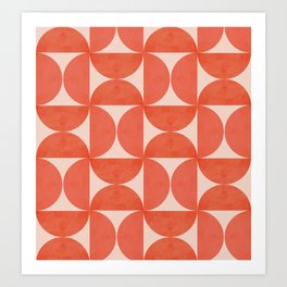 Abstraction_SHAPES_Pattern_Minimalism_001 Art Print