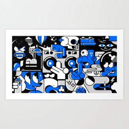 GET THE PARTY STARTED. STREET ART2 Art Print