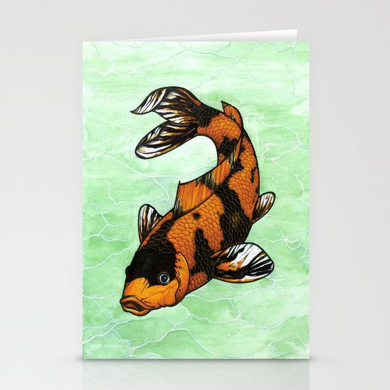 Koi Carp Stationery Cards