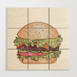 Burger-rific Wood Wall Art