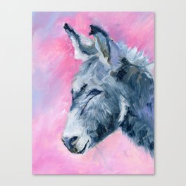 Little donkey Canvas Print