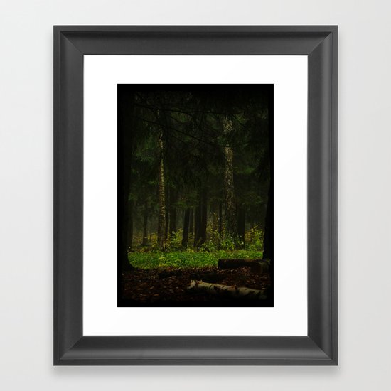 The grass was greener Framed Art Print