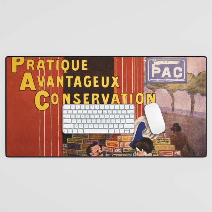 Paquet Pernot: Biscuits Pernot by Leonetto Cappiello Desk Mat