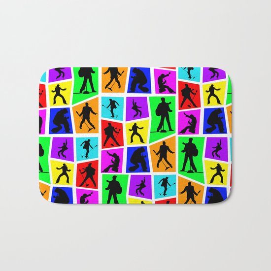 The King Color Tile Silhouette Bath Mat