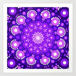 Purple Mandala Art Print | Abstract, Mindful, Vioet, Mandala, Universe, Purple, Meditation, Joy, Peace, Yoga 