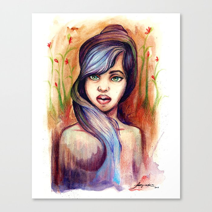She is Lavender Canvas Print